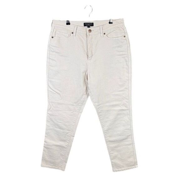 Banana Republic Curvy Straight High Rise Ecru Off White Size 8 / 29 - Picture 1 of 14